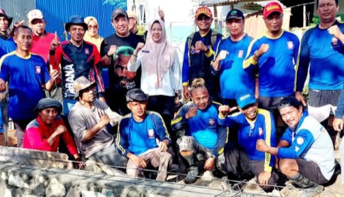 Tagana dan Dinas Sosial Provinsi Gorontalo Bangun Rumah Warga Terdampak Puting Beliung