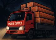 Mobil Truk Dinas Perhubungan Boalemo Diduga Dipakai Angkut Kayu Ilegal Logging