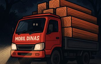 Mobil Truk Dinas Perhubungan Boalemo Diduga Dipakai Angkut Kayu Ilegal Logging